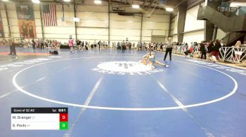 105 lbs Consi Of 32 #2 - Mick Granger, CT vs Sara Pauls, NY