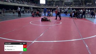 58 lbs Consi-qtrs - Gannon McCardell, Westminster vs Mason Falcone, King Of Prussia