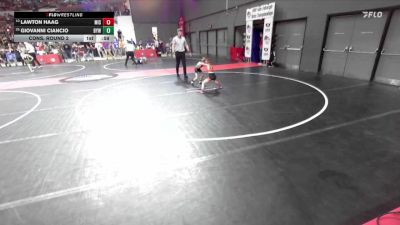 54 lbs Cons. Round 2 - Lawton Haag, Mishicot vs Giovanni Ciancio, Badger Youth Wrestling
