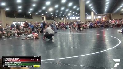 85 lbs Placement (16 Team) - Kash Clementi, Gladiator Academy vs Jackson Carter, Williamson County WC