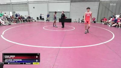 132 lbs Placement Matches (8 Team) - Cole Sides, Texas Red vs Jayvion Johnson, North Carolina