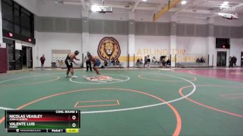 285 lbs Cons. Round 3 - Nicolas Veasley, John W North vs Valente Luis, Perris
