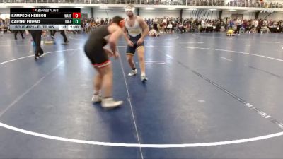 Elite 165 lbs Cons. Round 3 - Sampson Henson, Wartburg vs Carter Friend, Wisconsin-Eau Claire