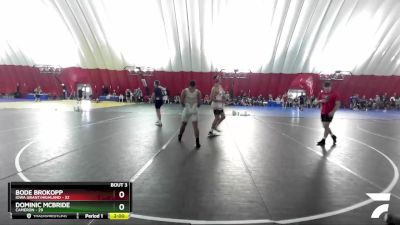 215 lbs Round 1 (16 Team) - Bode Brokopp, Iowa Grant/Highland vs Dominic McBride, Cameron