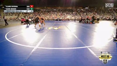 B3A-190 lbs Quarterfinal - Clark Hotema, Dewar vs Dane Jensen, Pawhuska
