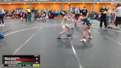 80/90 Round 3 - Braylee Mcneely, Red Devil Wrestling vs Bella Galfetti, Carolina Reapers