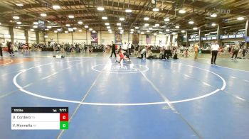 100 lbs Quarterfinal - Dominic Cordero, TN vs Vincenzo Mannello, NY