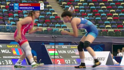61 kg Qualif. - Surae Abbassoy, Finland vs Anujin Erkhembaatar, Mongolia