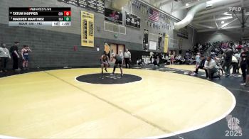 142 lbs Champ. Round 1 - Madden Martinez, Clark vs Tatum Hopper, Central