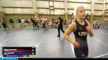 130 lbs Round 2 (10 Team) - Nia Hagler, Utah 2 vs Delia Gulzow, Oregon