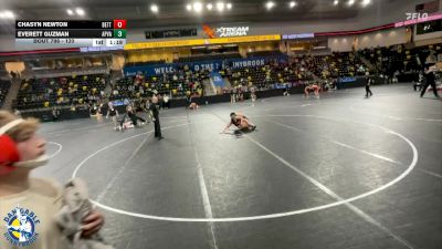 120 lbs Cons. Round 3 - Chasyn Newton, Bettendorf vs Everett Guzman, Apple Valley