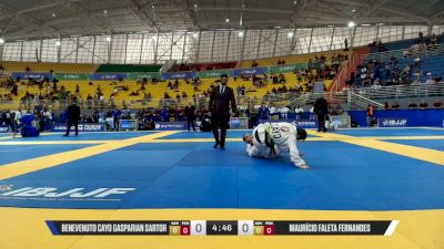 Maurício Faleta Fernandes vs Benevenuto Cayo Gasparian Sartor 2026 Brasileiro Jiu-Jitsu IBJJF