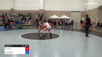 65 kg Consi Of 4 - McKenzie Cook, Team Alaska vs Grace Kristoff, Team Illinois