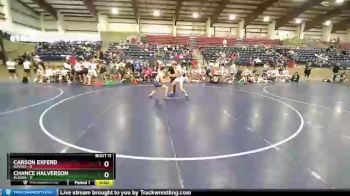 126 lbs Round 3 (10 Team) - Carson Exferd, Idaho2 vs Chance Halverson, ALASKA