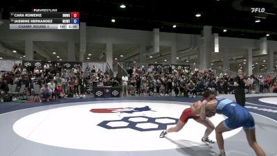 Senior Women Freestyle FS - 57 lbs Champ. Round 1 - Cara Romeike, Bronco Womens Wrestling Club vs Jasmine Hernandez, Maurer Coughlin Wrestling Club