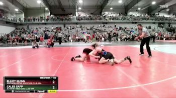 150 lbs Cons. Semi - Caleb Sapp, JC Youth Wrestling Club-AAA  vs Elliot Quinn, Southern Boone Wrestling Club-AAA