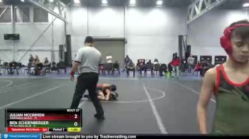 64 lbs Round 7 (8 Team) - Julian McCrimon, Warhawks Black vs Ben Schoenberger, PA Alliance Blue