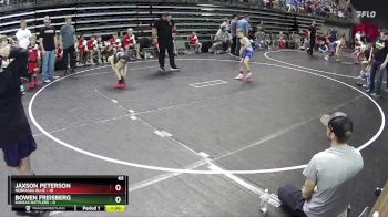 65 lbs Semis & 1st Wrestleback (8 Team) - Jaxson Peterson, Nebraska Blue vs Bowen Freisberg, Kansas Rattlers