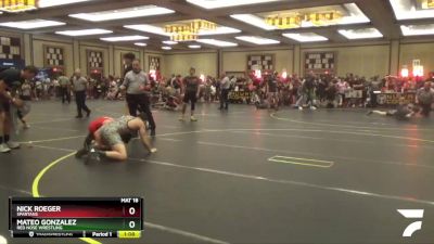 165 lbs Quarterfinal - Mateo Gonzalez, Red Nose Wrestling vs Nick Roeger, Spartans
