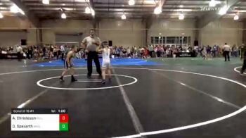 58 lbs Consolation - Atilla Christeson, Bulls WC vs Daxton Spexarth, Team Brawlers