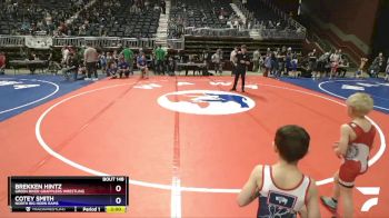 53 lbs Cons. Round 2 - Brekken Hintz, Green River Grapplers Wrestling vs Cotey Smith, North Big Horn Rams