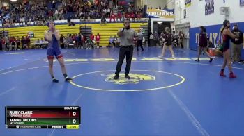 135 lbs Champ. Round 2 - Ruby Clark, Toppenish (Girls) vs Janae Jacobs, Jay County