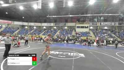 150 lbs Consi Of 16 #2 - Xzavier Tixier, Cherry Creek HS vs Cash Callas, Warriors