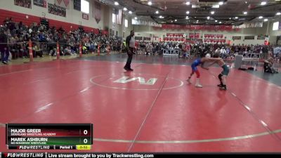 50 lbs Champ. Round 1 - Major Greer, Siouxland Wrestling Academy vs Marek Ashburn, No Nonsense Wrestling