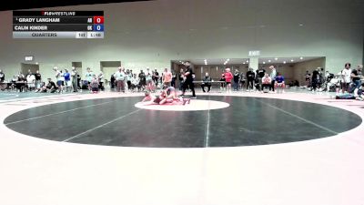 88 lbs Quarters - Grady Langham, AR vs Calin Kinder, OK
