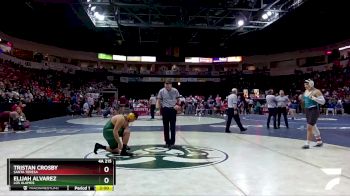 4A 215 lbs Champ. Round 1 - Elijah Alvarez, Los Alamos vs Tristan Crosby, Santa Teresa