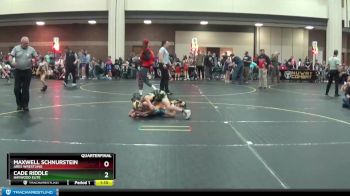 85 lbs Quarterfinal - Maxwell Schnurstein, ARES Wrestling vs Cade Riddle, Haywood Elite