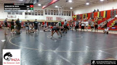 Youth-110 lbs 7th Place - Achilles Da Silva, Morris Hills vs Matthew Espinosa, South Plainfield