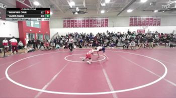 106 lbs Quarterfinal - Memphis Cole, Dexter vs James Swan, Deering