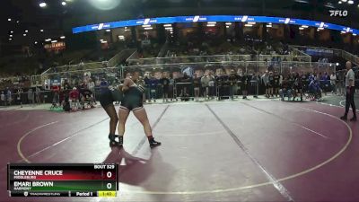 190 lbs Semifinal - Cheyenne Cruce, Middleburg vs Emari Brown, Harmony