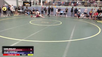 165 lbs Quarterfinal - Zane Gerlach, Avalanche Wrestling Association vs Kalek Donnelly, Anchorage Youth Wrestling Academy