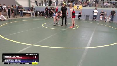 150 lbs Cons. Round 2 - Gabriel Reuter, Interior Grappling Academy vs Sebastian Echak, Mid Valley Wrestling Club