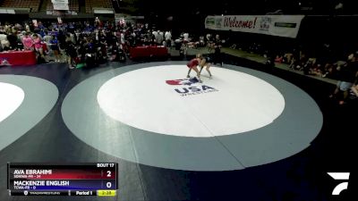 130 lbs Round 3 (16 Team) - Ava Ebrahimi, SDIKWA-FR vs Mackenzie English, TCWA-FR