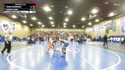 165 lbs Cons. Round 2 - Jesse Hetnandez, Justin Garza vs Josiah Clark, Dos Palos