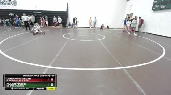 85 lbs Cons. Semi - Nolan Martin, Big Game Wrestling vs Landon Wheelan, Moen Wrestling Academy