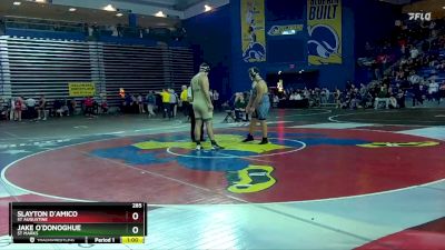 285 lbs Cons. Round 2 - Slayton D`Amico, St Augustine vs Jake O`Donoghue, St Marks