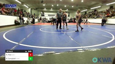 160 lbs Rr Rnd 2 - Jeremiah Malone, Grove Takedown Club vs Jaxon Elauf, Verdigris Youth Wrestling