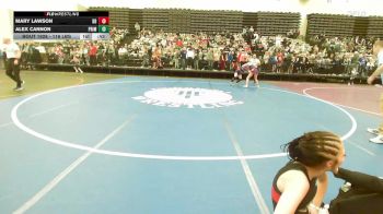 116 lbs Consi Of 8 #2 - Mary Lawson, Dover Bandits vs Alex Cannon, Prime Mat Club