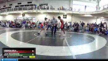 120 lbs Cons. Round 3 - Andrew Erla, Knights Wrestling Club vs Jack Richardson, Roncalli Wrestling Foundation