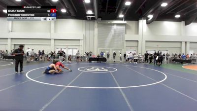 144 lbs Cons. Round 2 - Julian Solis, CA vs Preston Thornton, FL