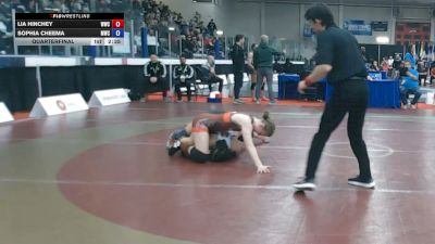 61kg Quarterfinal - Lia Hinchey, Wolverines Wrestling Club vs Sophia Cheema, Matmen Wrestling Club