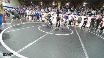100 lbs Consolation - Sam Satterfield, Tulsa Blue T Panthers vs Tidus Daniel, Hilldale Youth Wrestling Club