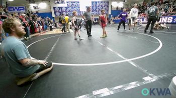 92-96 lbs Rr Rnd 2 - Chaiden Wilson, Bristow Youth Wrestling vs Luke Postier, Chandler Takedown Club