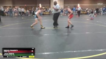 115 lbs Round 2 (4 Team) - Jack Pierce, Roundtree WA vs Brock Finnerty, SHWA