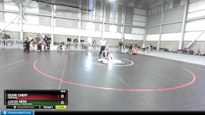 42-44 lbs Round 3 - Lucas Hess, Grangeville Youth WC vs Olive Cheff, Montana