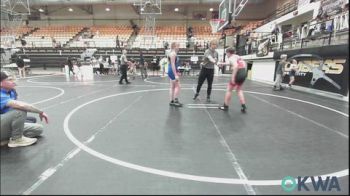 130-140 lbs Rr Rnd 5 - Sawyer Ward, Red Ryder Wrestling Club vs Mcykenzie Brooks, Little Axe Takedown Club